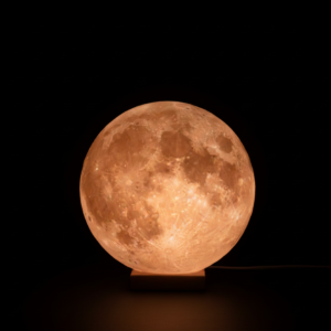 Pink Salt Moon Shape Lamp
